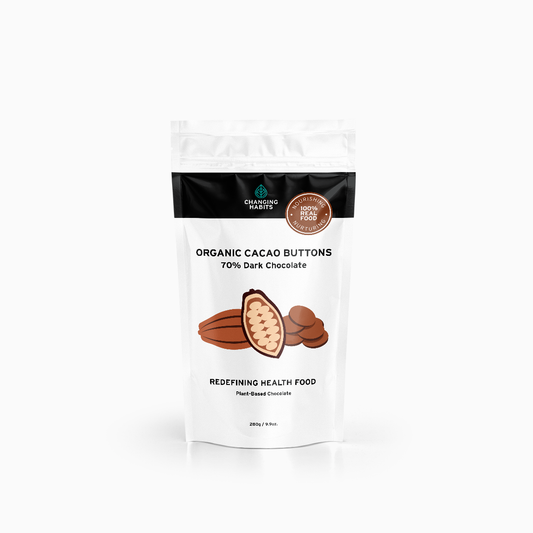 Changing Habits Organic Cacao Buttons 70% Dark Chocolate