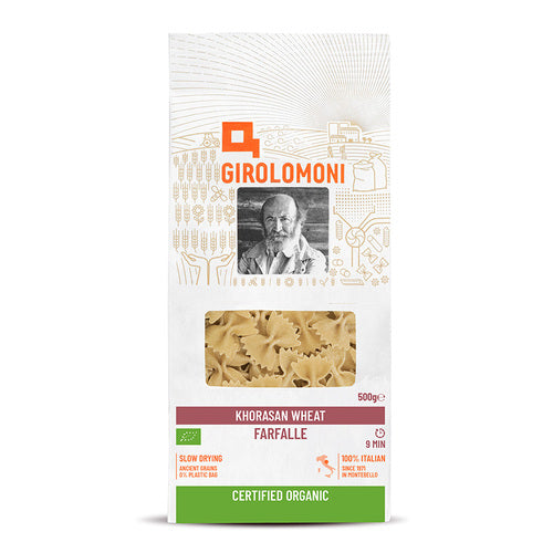Girolomoni Khorasan Wheat Farfalle – Organic Khorasan Wheat Farfalle